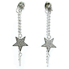 Joyería de la estrella de la manera para el pendiente de plata de la mujer 925 (E6505)